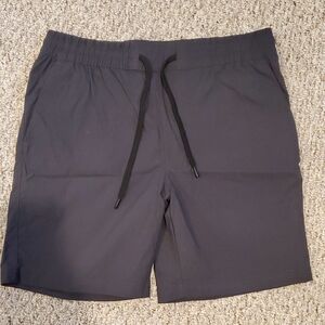 Men's Dark Gray Drawstring Shorts
